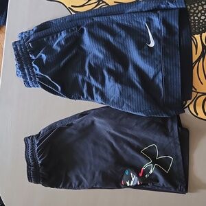 Bundle of Youth athletic shorts UA & Nike